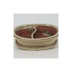 Tiesto Partido Con Plato -Jardín Y Exteriores tiesto partido con plato 1